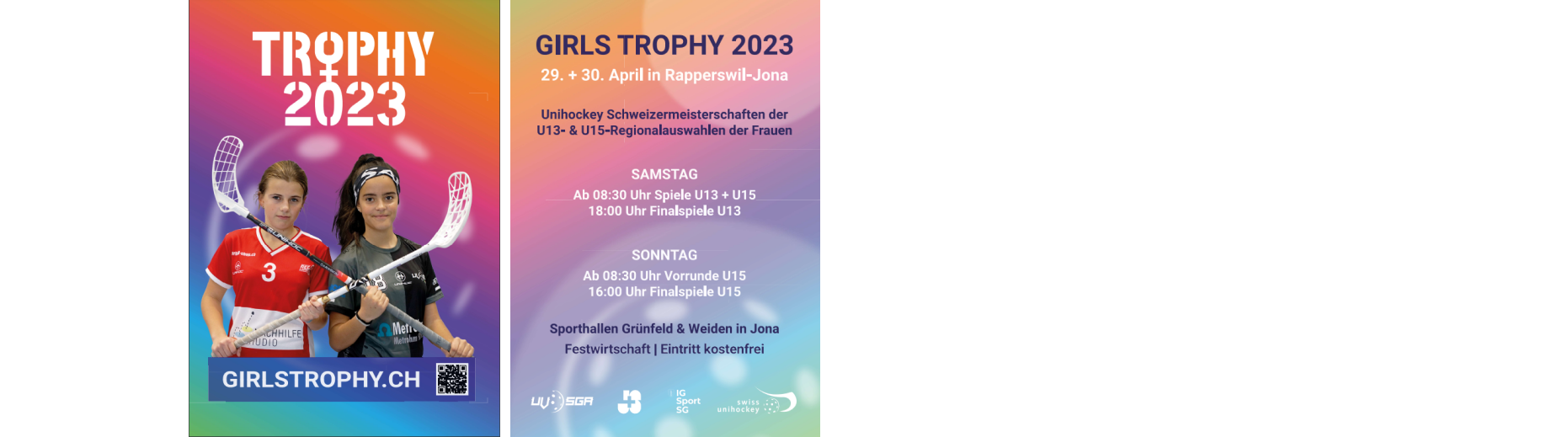 U15 und U13 Girls-Trophy mit Flames-Spielerinnen in Rapperswil-Jona