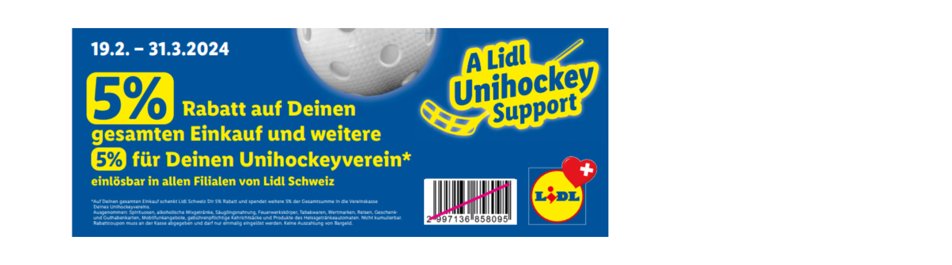 A Lidl Unihockey Support Aktion